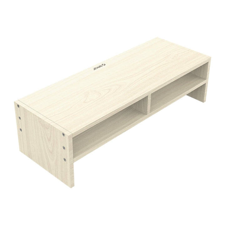 Lisslune | ORICO MSR-04-WD-BP 2-layer wood grain computer monitor holder with partition, size: 50 x 20 x 13.5cm