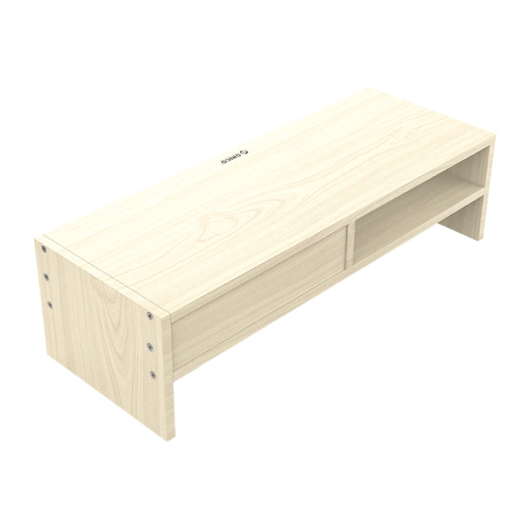 Lisslune | ORICO MSR-05-WD-BP 2-layer wood grain computer monitor holder with drawer, size: 50 x 20 x 13.5 cm