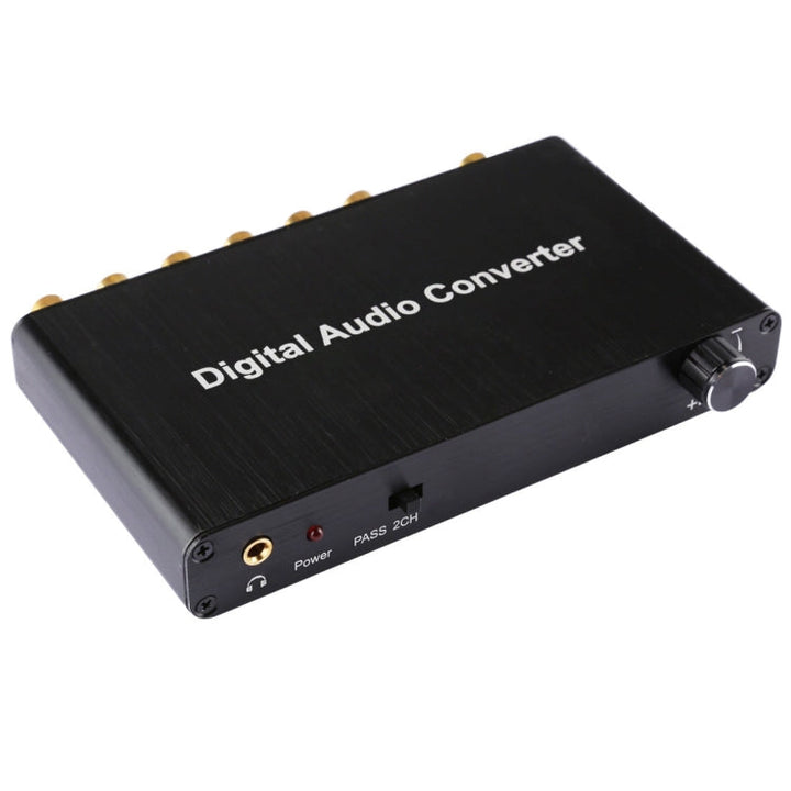 Lisslune | 2CH Digital Audio Decoder Converter with optical Toslink SPDIF coaxial for home theater / PS4 / PS3 / XBOX360, support for volume control, AC-3, DTS