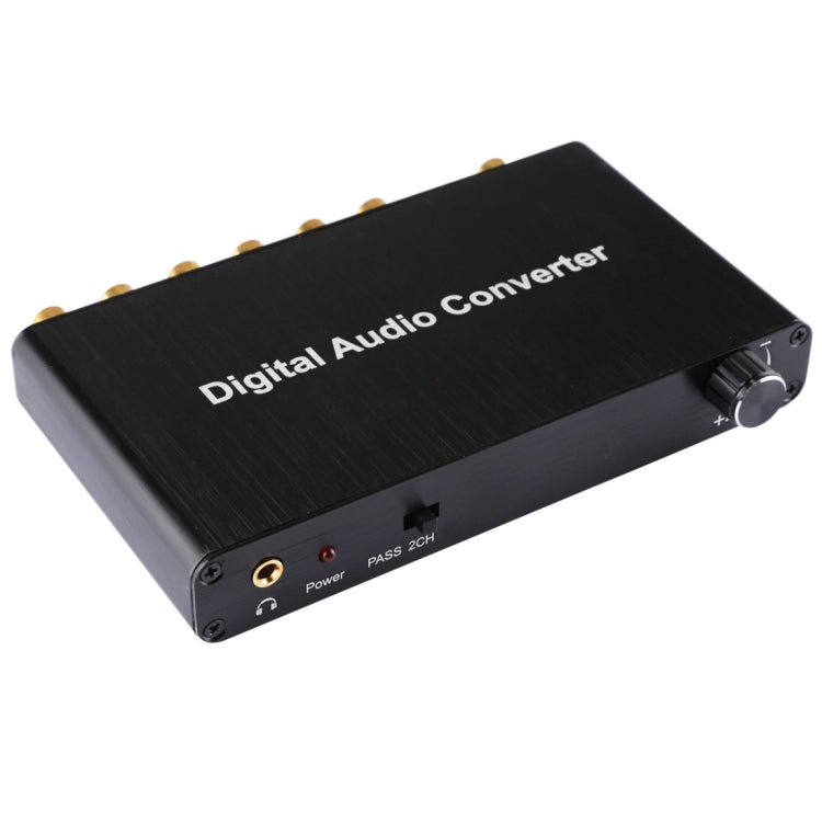 Lisslune | 2CH Digital Audio Decoder Converter with optical Toslink SPDIF coaxial for home theater / PS4 / PS3 / XBOX360, support for volume control, AC-3, DTS