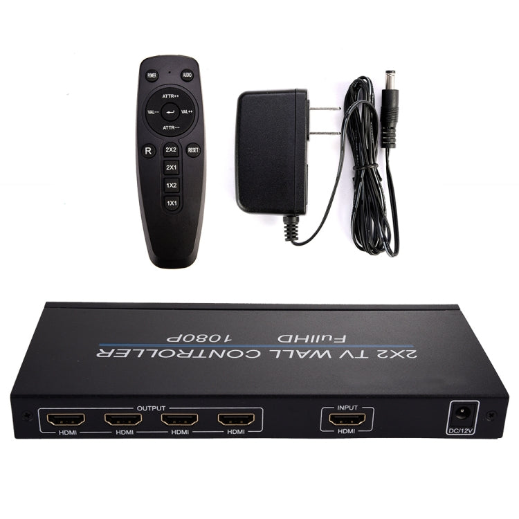 Lisslune | BT14 2X2 HDMI TV Wall Controller Multi-Screen Splicing Processor