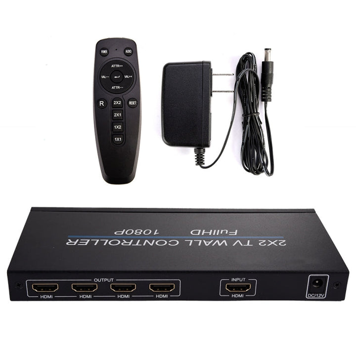 Lisslune | BT14 2X2 HDMI TV Wall Controller Multi-Screen Splicing Processor