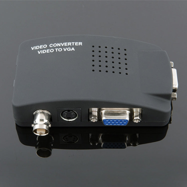 Lisslune | HOWEI HW-2404 BNC / S-Video to VGA Video Converter (Black)