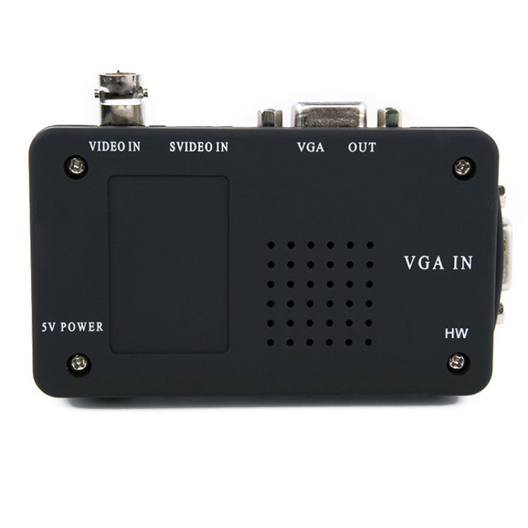 Lisslune | HOWEI HW-2404 BNC / S-Video to VGA Video Converter (Black)