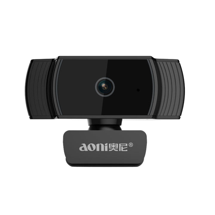 Lisslune | Aoni A20 FHD 1080P IPTV WebCam Teleconference Teaching Live Broadcast Computer Camera with Microphone (Black)
