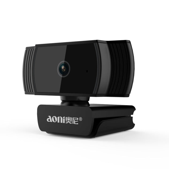 Lisslune | Aoni A20 FHD 1080P IPTV WebCam Teleconference Teaching Live Broadcast Computer Camera with Microphone (Black)