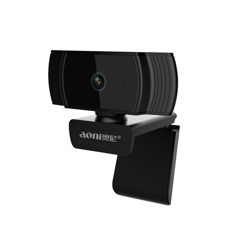 Lisslune | Aoni A20 FHD 1080P IPTV WebCam Teleconference Teaching Live Broadcast Computer Camera with Microphone (Black)