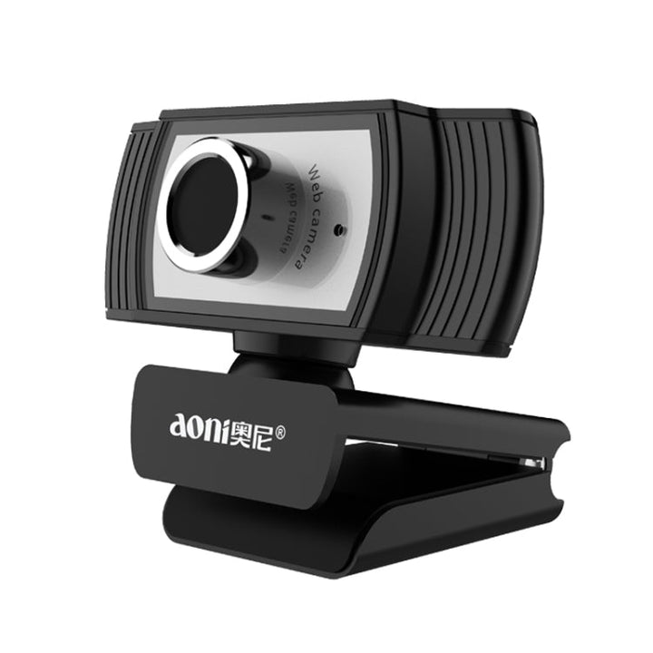 Lisslune | Aoni C33 Beauty FHD 1080P IPTV WebCam Video Conference Teaching Live Streaming Computer Camera with Microphone, driver-free Plug and Play (Black)