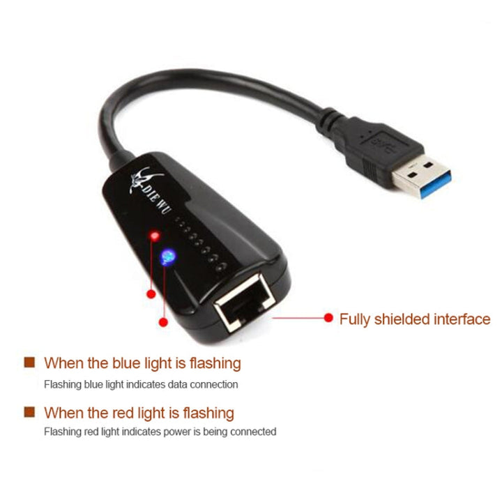 Lisslune | THE WU TXA042 Realtek 8153 USB 3.0 to Gigabit Ethernet RJ45 LAN 10/100/1000Mbps Network Card Adapter