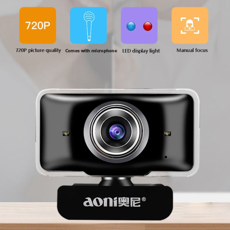Lisslune | aoni C11 720P 150-degree wide-angle manual focus HD computer camera with microphone
