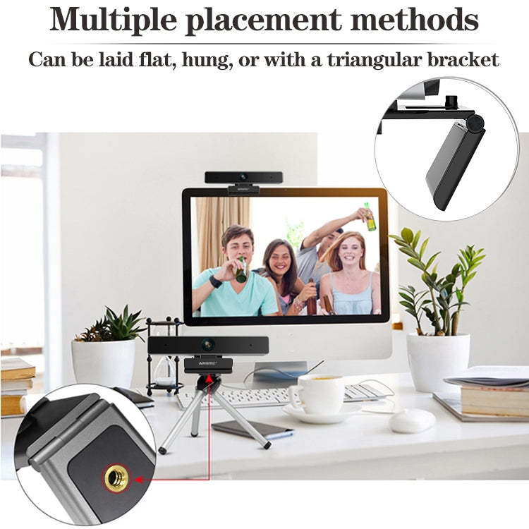 Lisslune | aoni C90 1080P HD Business Smart Computer Camera with Microphone