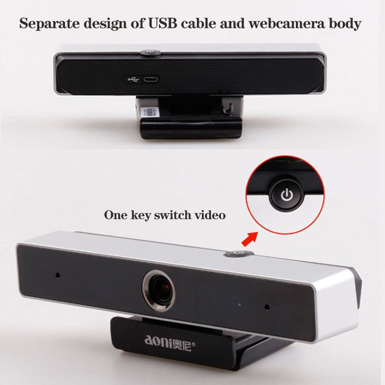 Lisslune | aoni C90 1080P HD Business Smart Computer Camera with Microphone