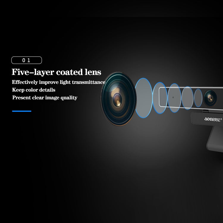 Lisslune | aoni C90 1080P HD Business Smart Computer Camera with Microphone