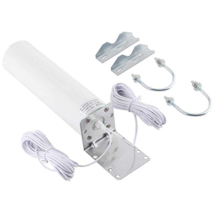 Lisslune | 4G LTE WiFi 12DBi Omni external antenna with SMA male (White)