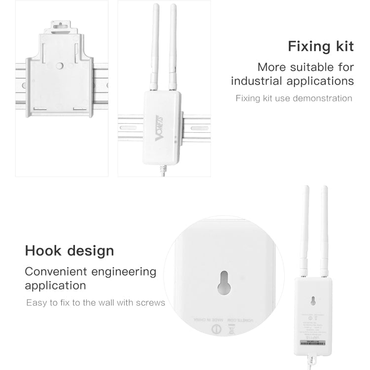Lisslune | VONETS VAP11S 2.4G Mini WLAN Bridge 300Mbps WiFi Repeater with 2 Antennas