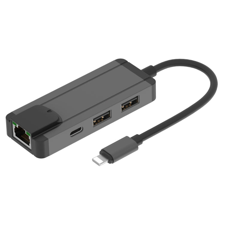 Lisslune | Onten 75002 8PIN to RJ45 Hub USB 2.0 Adapter (Dark Green)