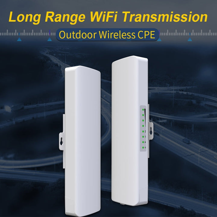 Lisslune | COMFAST CF-E312A Qualcomm AR9344 5.8GHz 300Mbps/s Outdoor ABS Wireless Network Bridge with POE Adapter