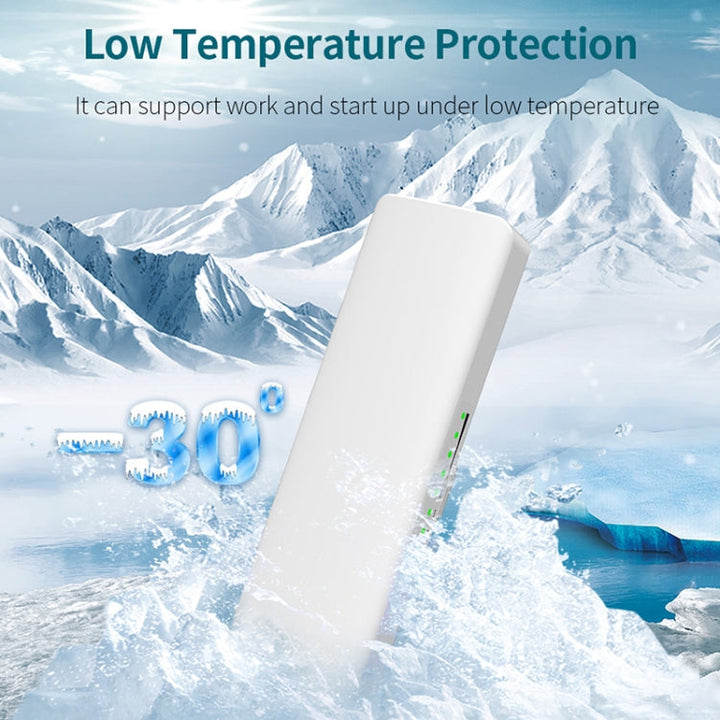 Lisslune | COMFAST CF-E312A Qualcomm AR9344 5.8GHz 300Mbps/s Outdoor ABS Wireless Network Bridge with POE Adapter
