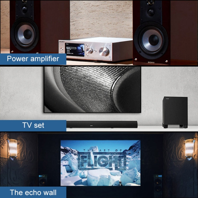 Lisslune | EMK 1 Input 3 Output Digital Optical Audio SPDIF Toslink Splitter Adapter (Silver Gray)