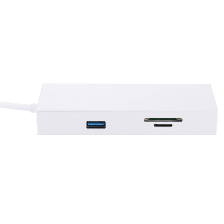 Lisslune | USB-C / Type-C to HDMI & RJ45 & 2 x USB 3.0 & SD & Micro SD Card Reader Adapter HUB with USB-C / Type-C Charging Function, For Macbook / New Macbook Pro / Huawei Matebook
