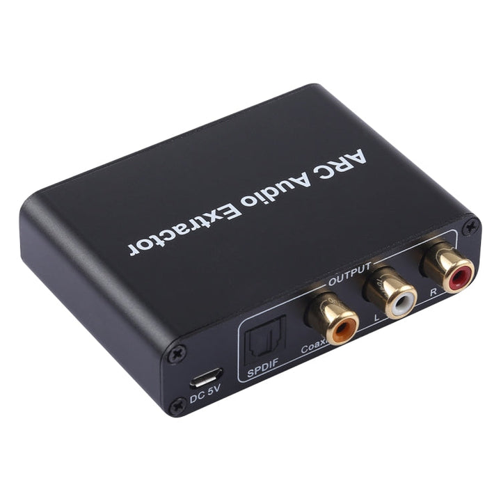 Lisslune | 192KHz ARC Audio Extractor HDMI ARC to SPDIF + Coaxial + L/R Converter Audio Return Channel Adapter