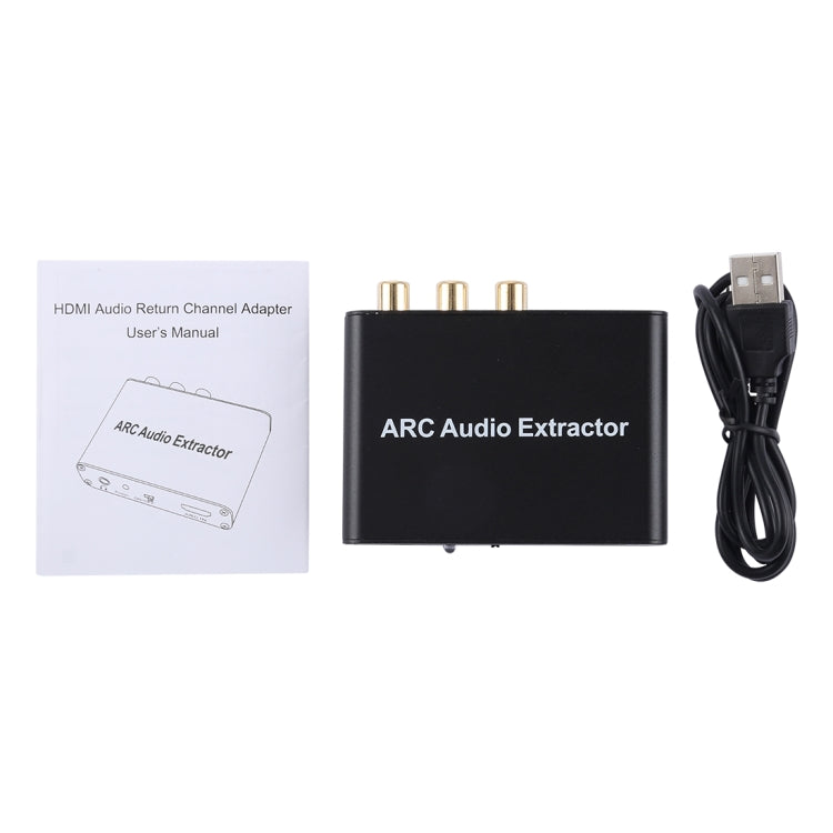 Lisslune | 192KHz ARC Audio Extractor HDMI ARC to SPDIF + Coaxial + L/R Converter Audio Return Channel Adapter