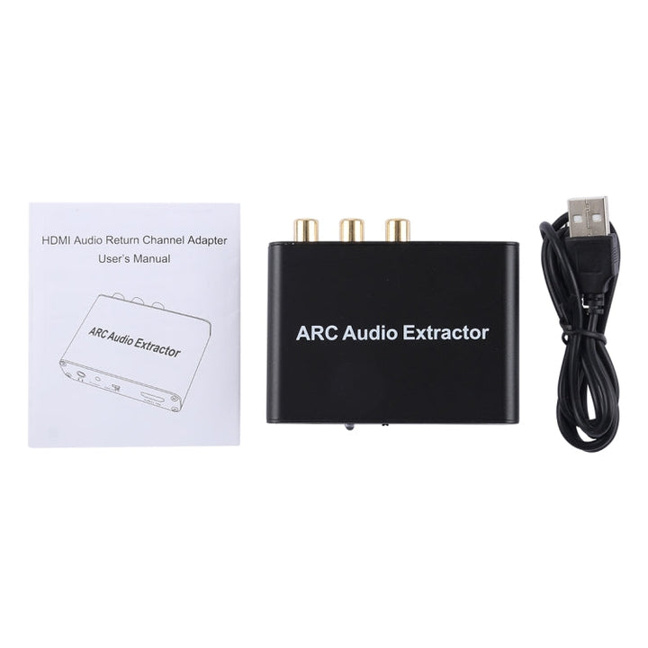 Lisslune | 192KHz ARC Audio Extractor HDMI ARC to SPDIF + Coaxial + L/R Converter Audio Return Channel Adapter