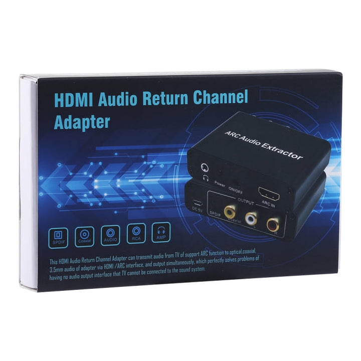 Lisslune | 192KHz ARC Audio Extractor HDMI ARC to SPDIF + Coaxial + L/R Converter Audio Return Channel Adapter