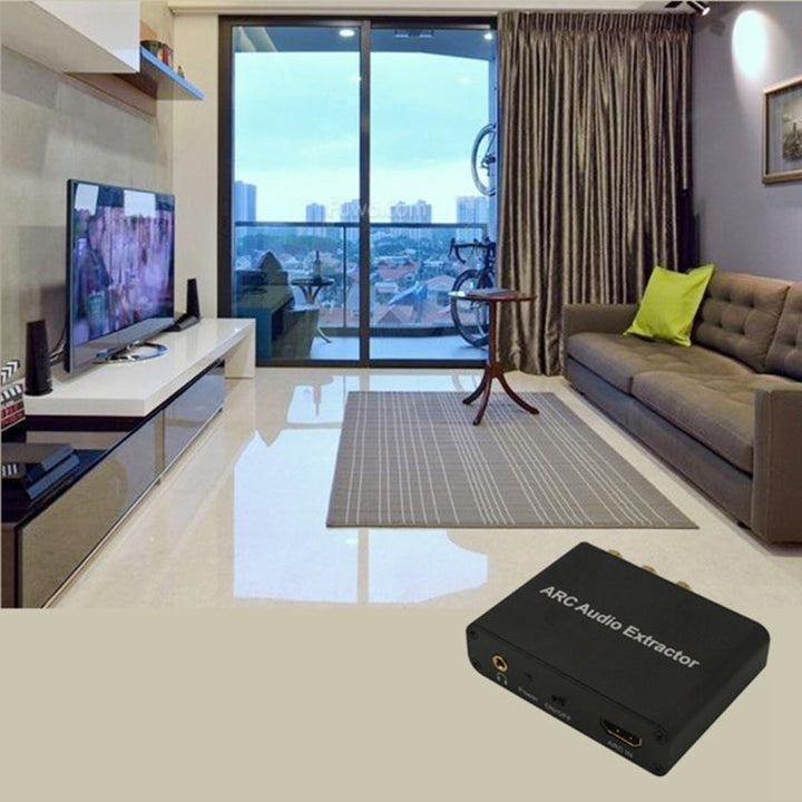 Lisslune | 192KHz ARC Audio Extractor HDMI ARC to SPDIF + Coaxial + L/R Converter Audio Return Channel Adapter