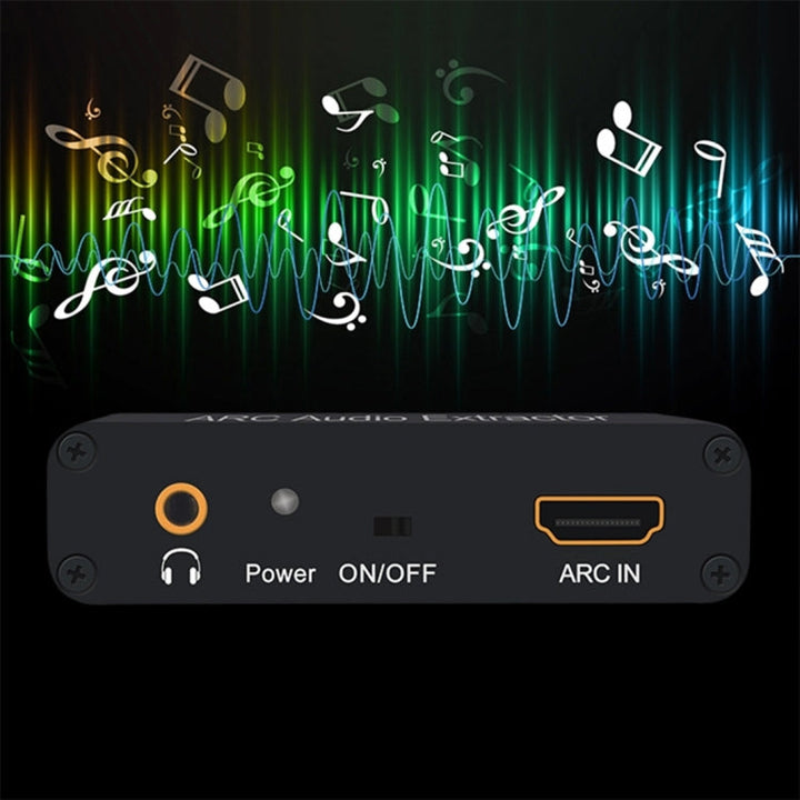 Lisslune | 192KHz ARC Audio Extractor HDMI ARC to SPDIF + Coaxial + L/R Converter Audio Return Channel Adapter