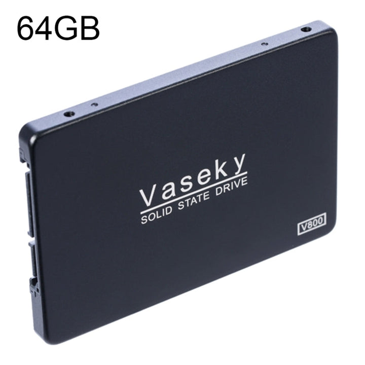 Lisslune | Vaseky V800 64GB 2.5 inch SATA3 6GB/s Ultra-Slim 7mm Solid State Drive SSD Hard Drive for Desktop, Notebook