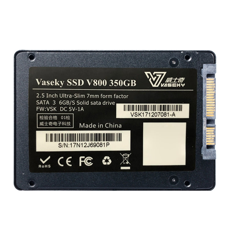 Lisslune | Vaseky V800 350GB 2.5 inch SATA3 6GB/s Ultra-Slim 7mm Solid State Drive SSD Hard Drive for Desktop, Notebook