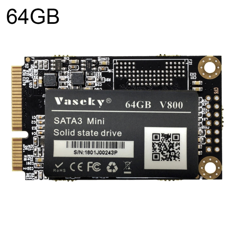 Lisslune | Vaseky V800 64GB 1.8 Inch SATA3 Mini Internal Solid State Drive MSATA SSD Module for Laptop