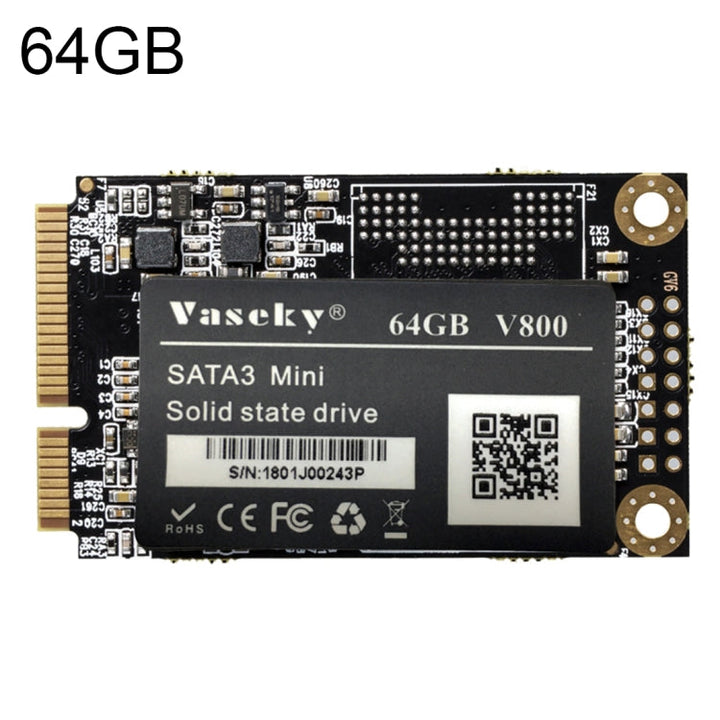 Lisslune | Vaseky V800 64GB 1.8 Inch SATA3 Mini Internal Solid State Drive MSATA SSD Module for Laptop