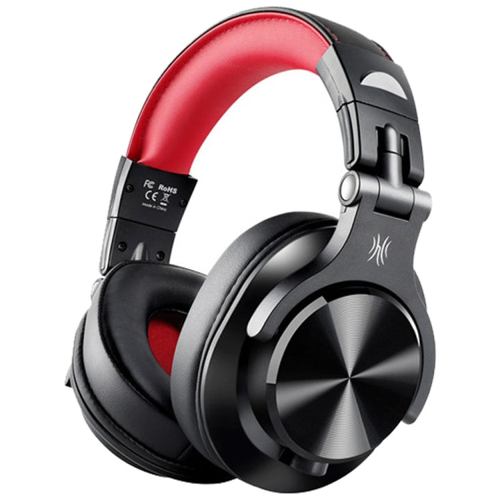 Lisslune | OneOdio A71 Headphones with Noise Cancellation in Headset Design with Microphone (Black Red)