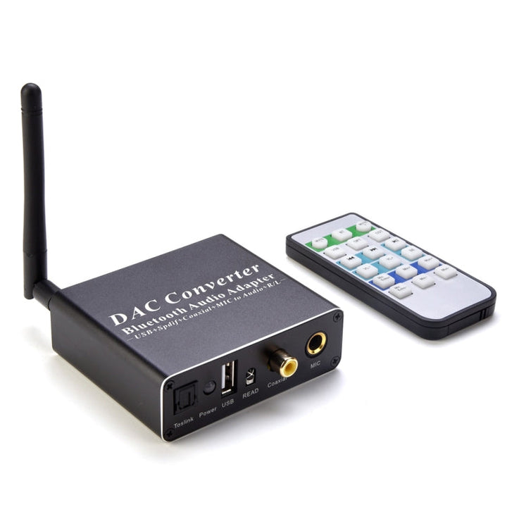 Lisslune | NK-Q8 Bluetooth Audio Adapter DAC Converter with Remote Control, US Plug