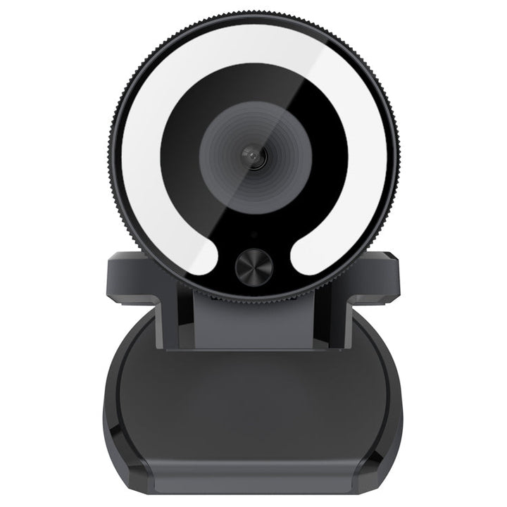 Lisslune | Landshine 90 Degree Wide Angle 2K USB Autofocus Computer Live Beauty HD Camera with Ring Light