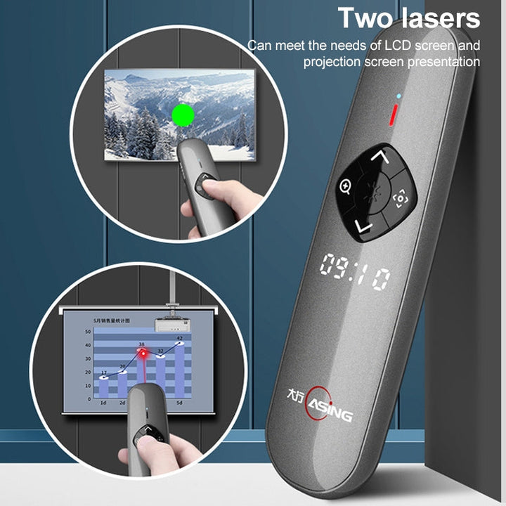 Lisslune | ASiNG A8 32GB Green Laser PPT Page Turner Pen Wireless Presenter