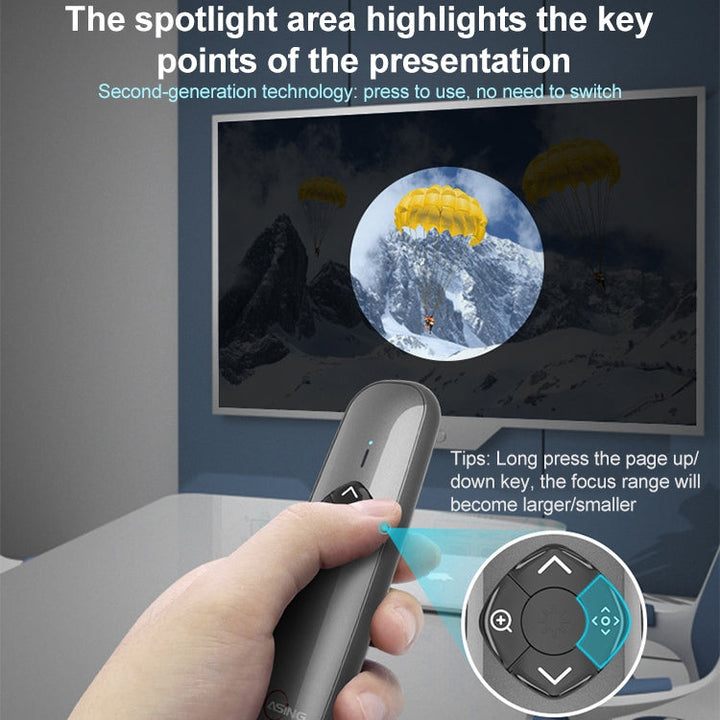 Lisslune | ASiNG A8 32GB Green Laser PPT Page Turner Pen Wireless Presenter