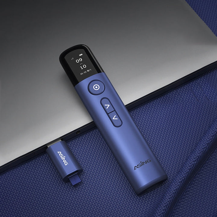 Lisslune | ASiNG A9 128MB Red Light Multifunctional PPT Touch Laser Page Turner Wireless Presenter (Blue)