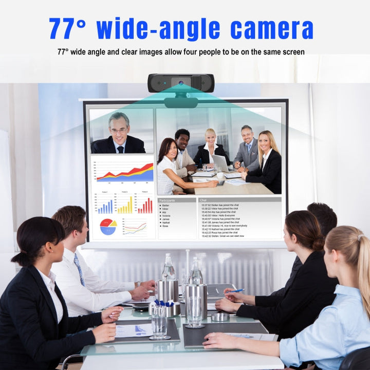 Lisslune | HA501 USB 5M 2.5K Rotatable 360 Degree Autofocus Camera with Microphone