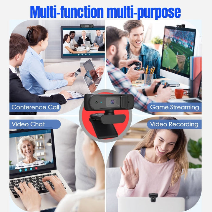 Lisslune | HA501 USB 5M 2.5K Rotatable 360 Degree Autofocus Camera with Microphone