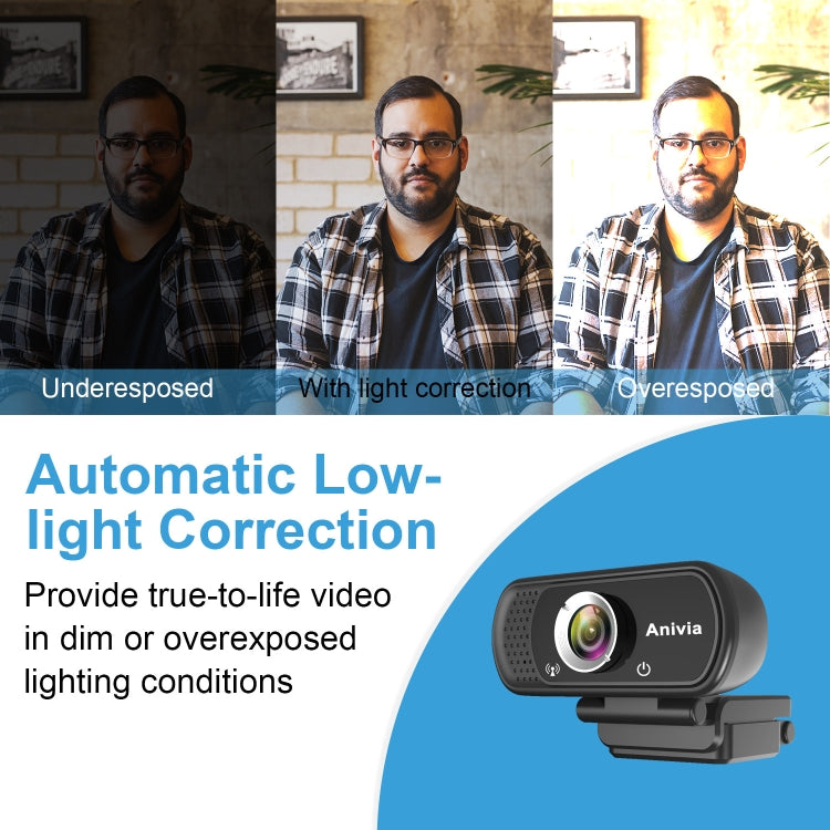 Lisslune | W5 HD 1080P USB Fixed Focus Camera with Microphone