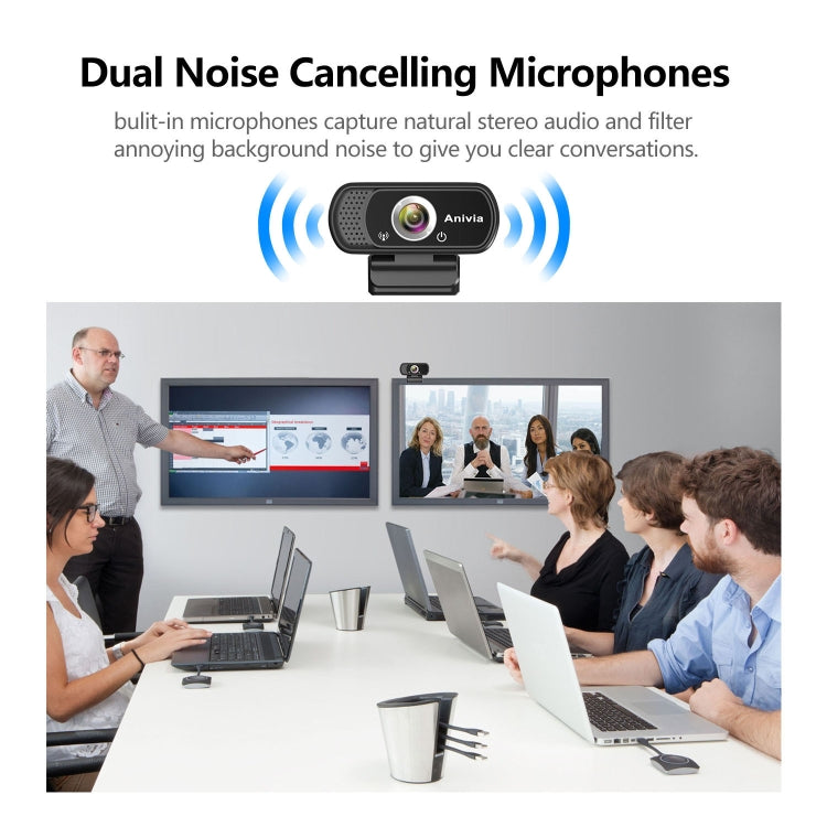 Lisslune | W5 HD 1080P USB Fixed Focus Camera with Microphone