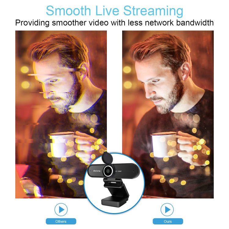 Lisslune | W10 HD 1080P USB Fixed Focus Camera with Microphone