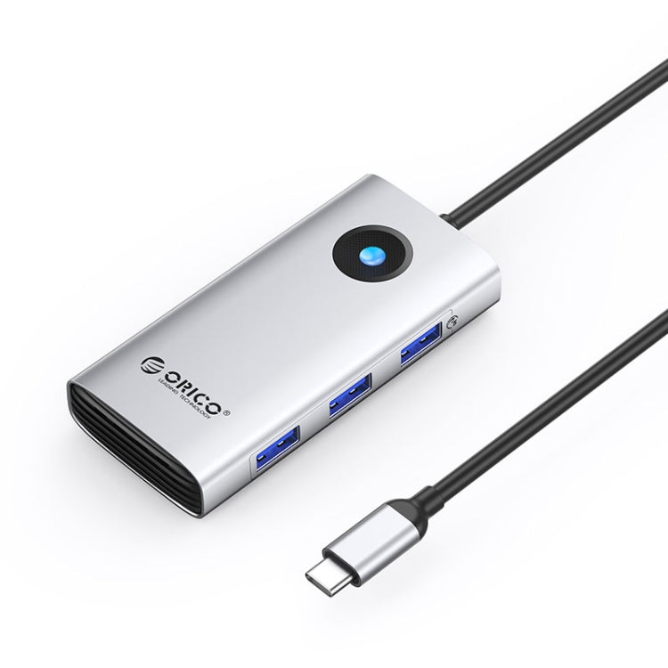 Lisslune | ORICO PW11-6P Type-C / USB-C 6-in-1 5Gbps Multifunction Docking Station (Silver)