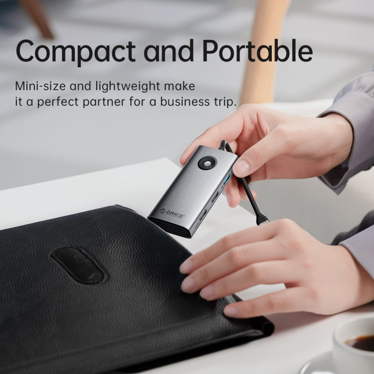 Lisslune | ORICO PW11-6P Type-C / USB-C 6-in-1 5Gbps Multifunction Docking Station (Silver)