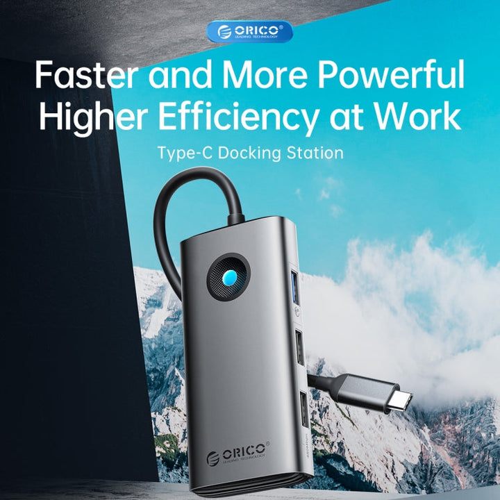 Lisslune | ORICO PW11-6P Type-C / USB-C 6-in-1 5Gbps Multifunction Docking Station (Silver)