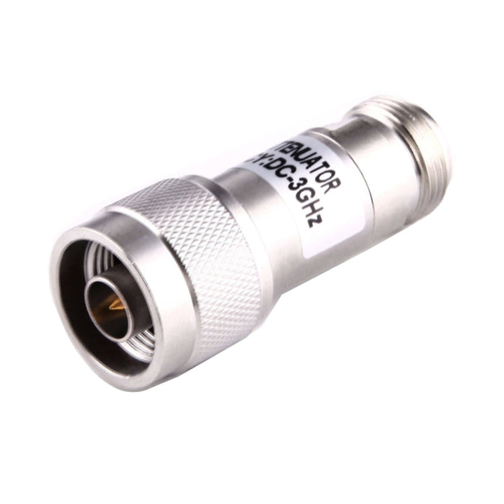 Lisslune | 5W 20dBi N Female to N Male DC-13GHz Frequency Gain Attenuator (Silver)