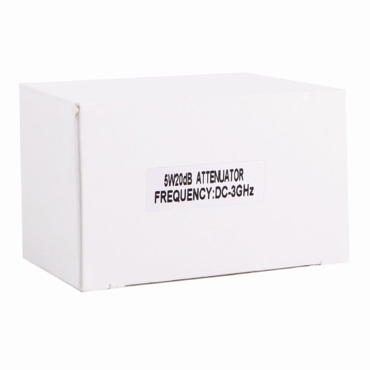 Lisslune | 5W 20dBi N Female to N Male DC-13GHz Frequency Gain Attenuator (Silver)